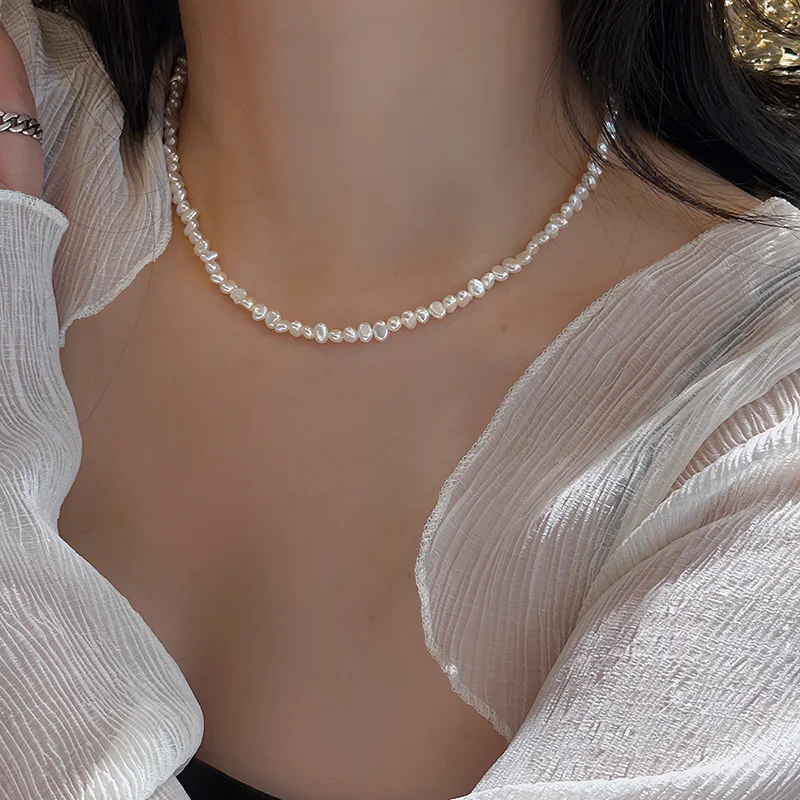 Pearl Trim Chain - Hengsheng 4-5mm Barok Tatlı Su İncisi