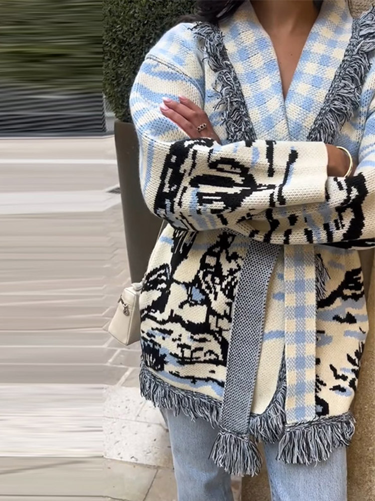 2026 Sonbahar Kış Baskılı Örgü - Tassel Fringe Trim incelemesi ve fiyatı