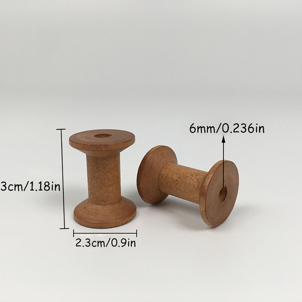 10/20 Adet Mini Ahşap Bobinler - Organza Ribbon Spool incelemesi ve fiyatı