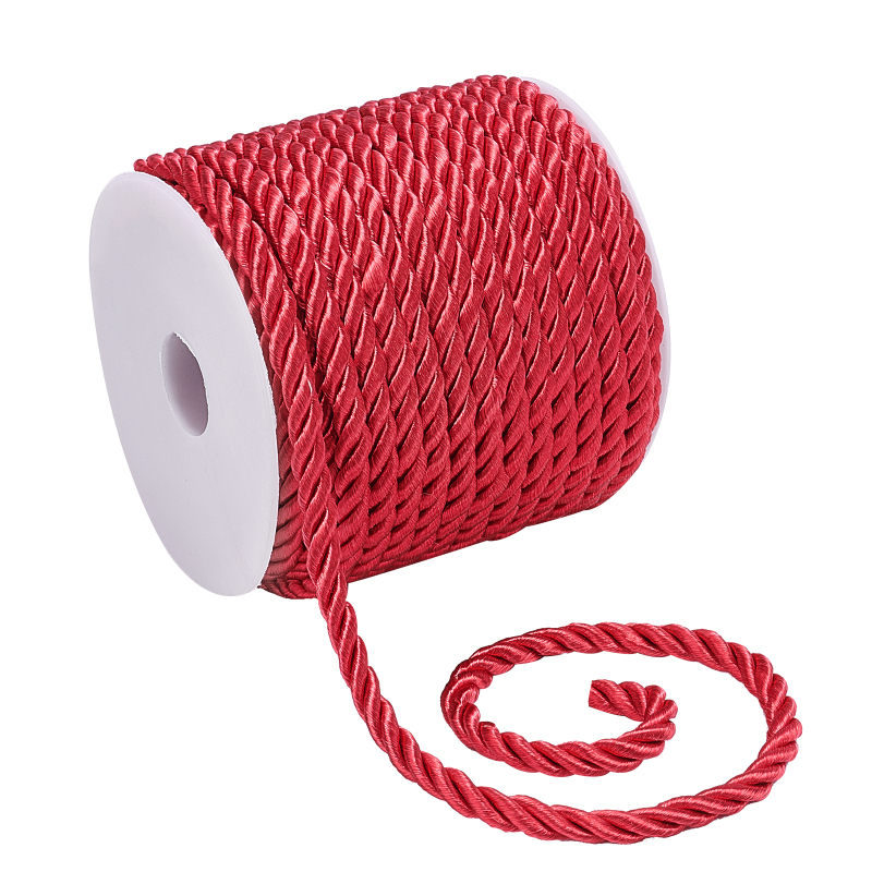 19.6 Yard kırmızı ipek halat 3 - Cord Trim Twisted incelemesi ve fiyatı
