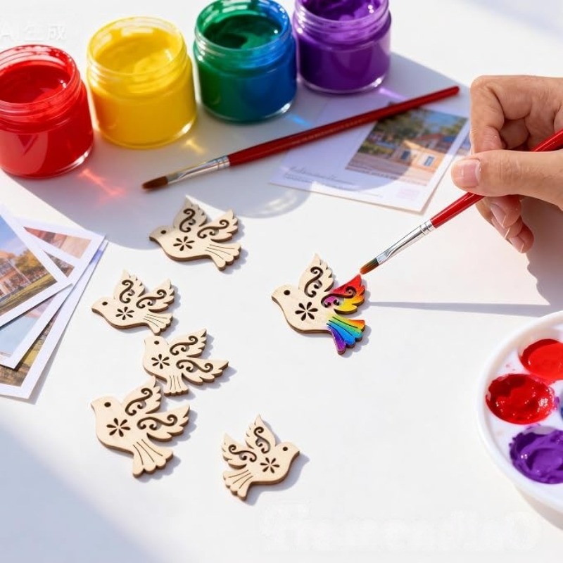 50 adet İşlenmemiş Ahşap Barış - Embellish Craft incelemesi ve fiyatı
