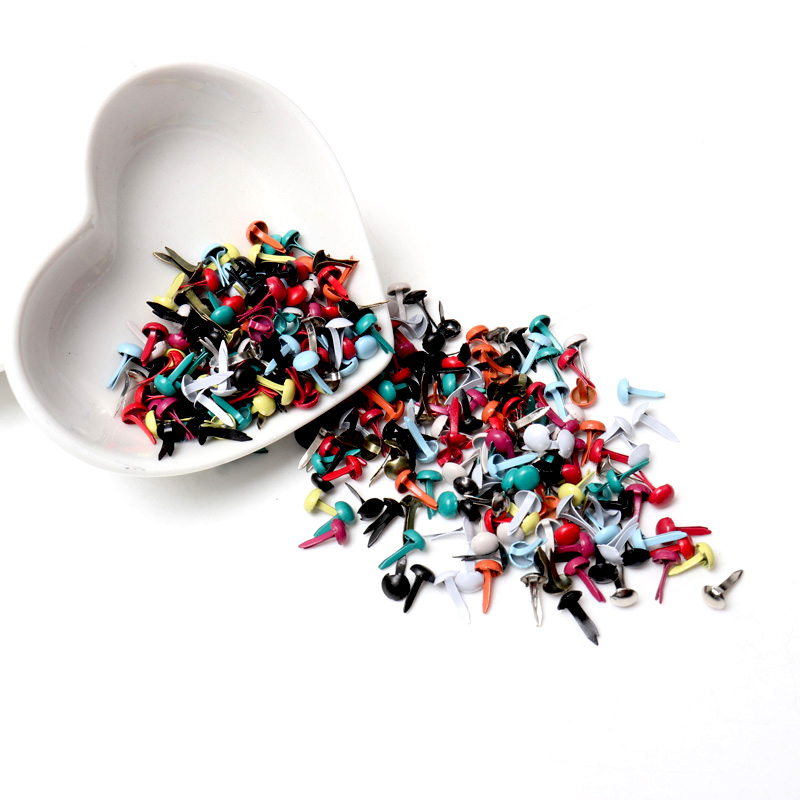 Karışık Pastel Yuvarlak Brads  - Embellishments For Scrapbooking incelemesi ve fiyatı