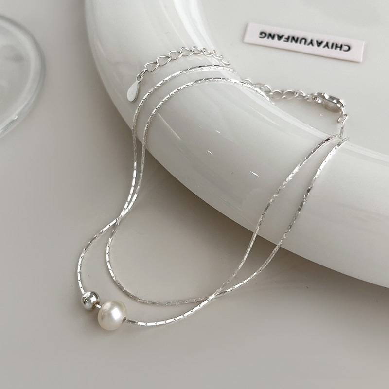 Noel Hediyesi 925 Ayar Gümüş Z - Pearl Trim Chain incelemesi ve fiyatı