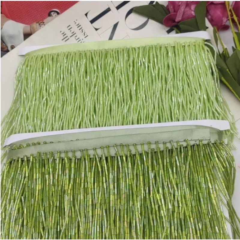 10CM Gümüş Kırmızı Boncuklu Tü - Tassel Fringe Trim incelemesi ve fiyatı
