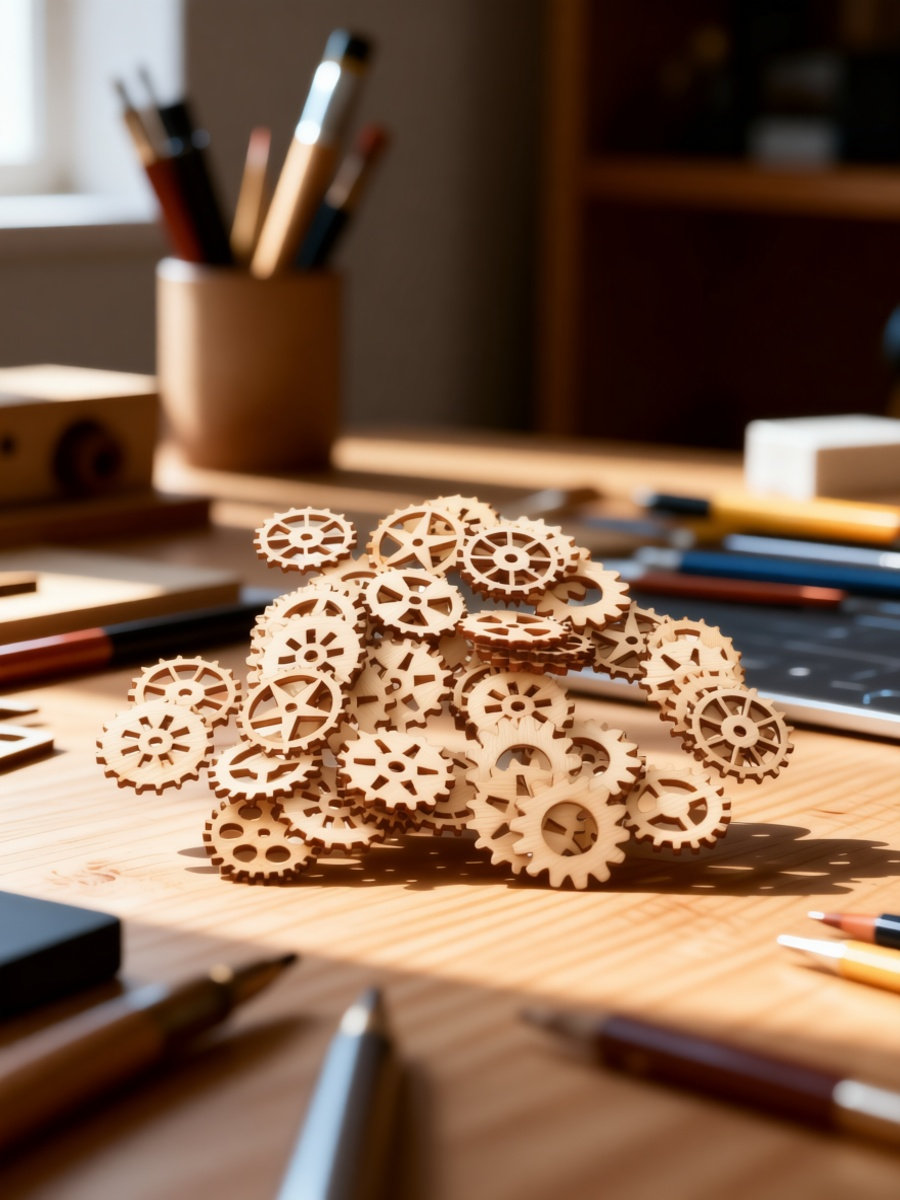 100 Adet Ahşap Dişli El Sanatl - Embellish Craft incelemesi ve fiyatı